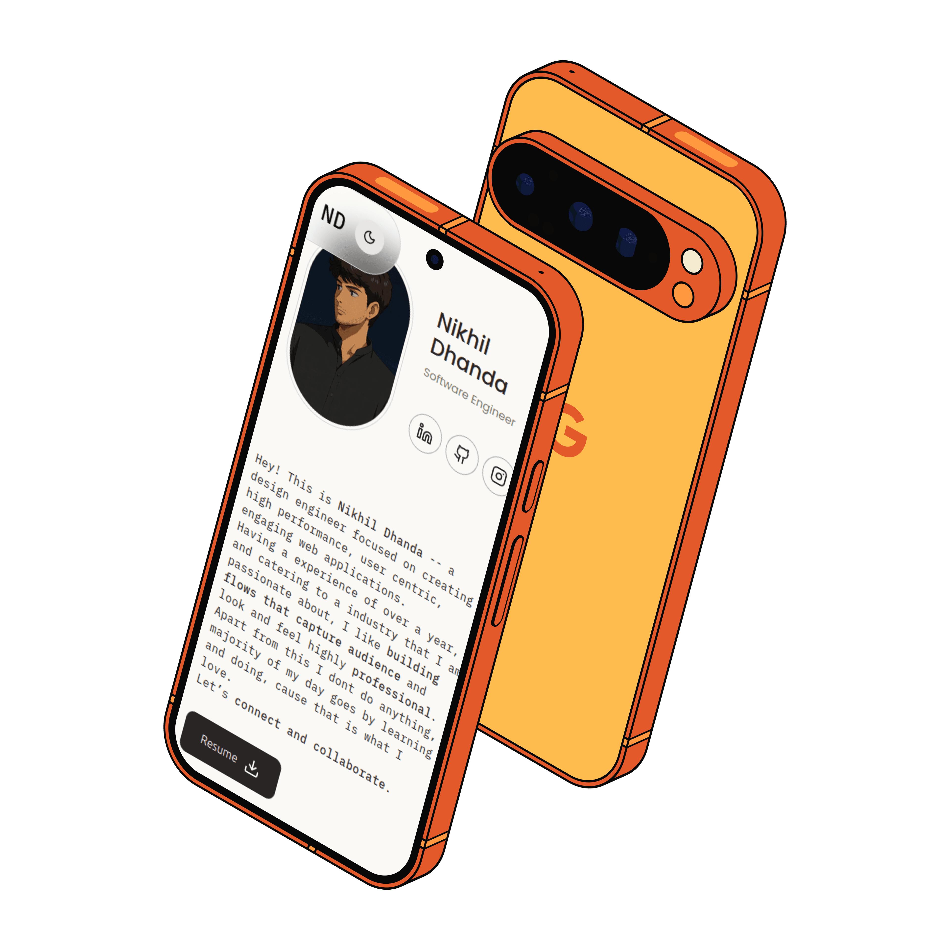 Website preview on mobile